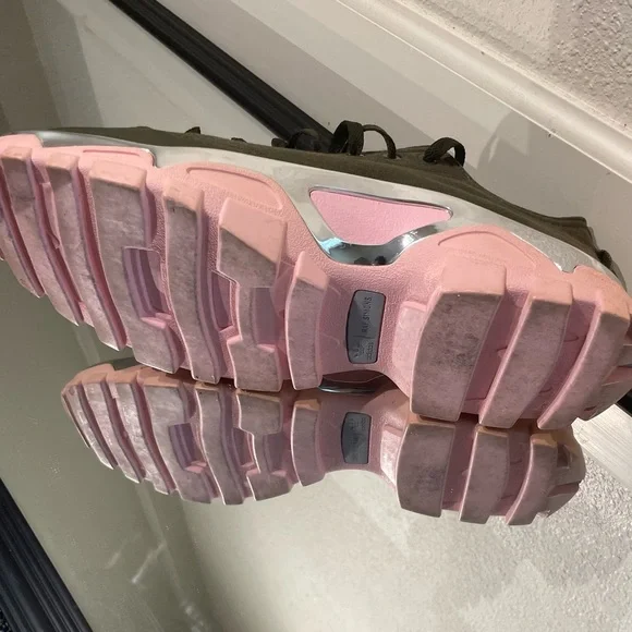 Raf Simons Green and Pink adidas Originals Edition RS Detroit Runner Sneakers - Picture 7 of 16